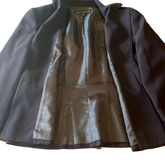 Nipon Boutique Vintage 10 Purple 3 Button Embroidered Classic Blazer Workwear - Picture 4 of 10